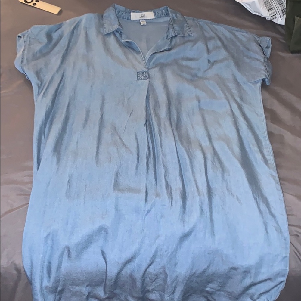 Collared Jean Dress